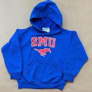 Champion Kids Royal Blue SMU Hoodie Size YS